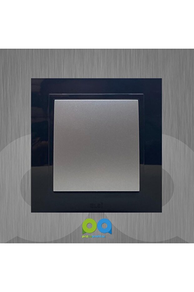 مقبس تبديل زينا، أسود، رمادي معدني - 1