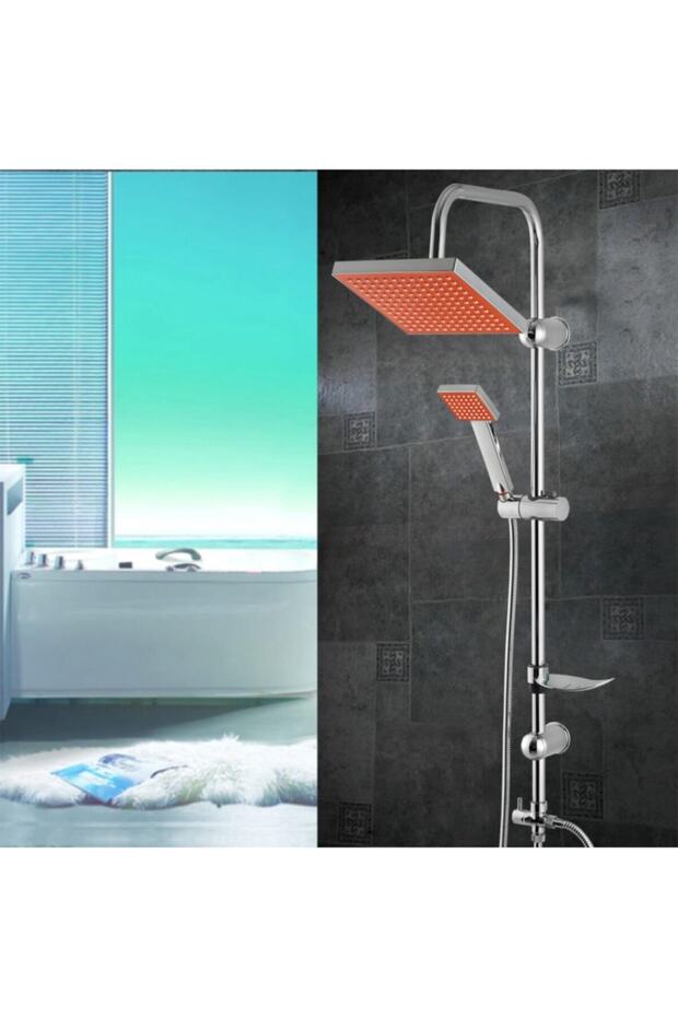 Sempre Orange Robot Yağmurlama Tepe Duş Seti - 3