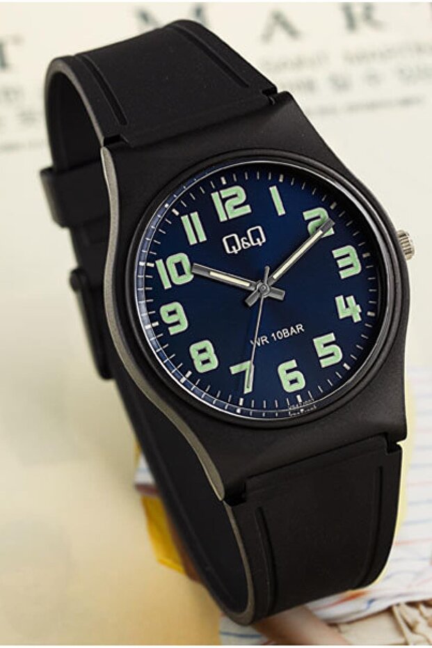 Waterproof Highlighter Silicone Band Men's Wristwatch Vs04j823