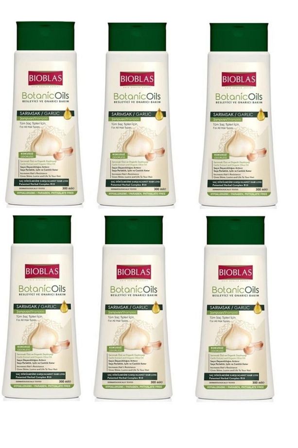 Botanic Oils Şampuan Sarımsak 300ml X 6 Adet - 1