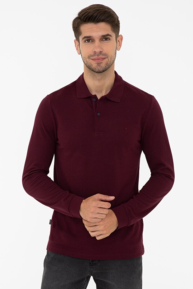Claret Red Men's Sweatshirt G021GL082.000.1309389