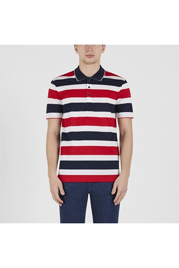 Men's Knitted Polo Shirt C.wCotton