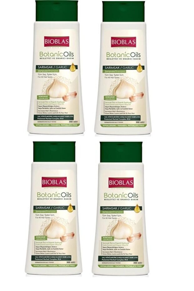 Botanic Oils Şampuan Sarımsak 300ml X 4 Adet - 1