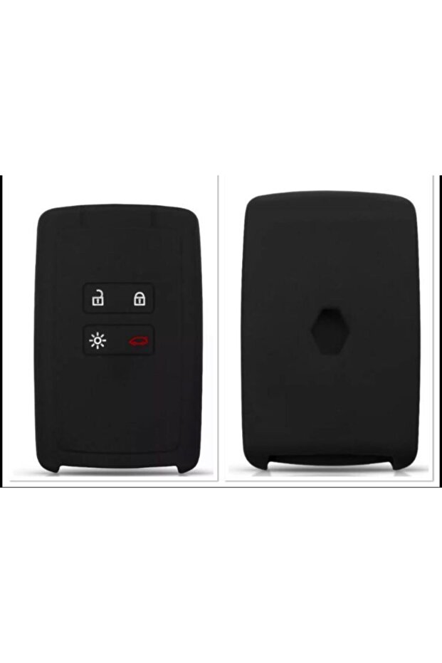 2 Pieces Black Color Clio 5 Megane 4 Kadjar Silicone Key Protection Case (Group Compatible)