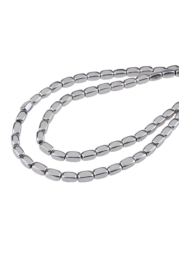 5x3 Mm Hematite String Natural Stone - Dz3598-g