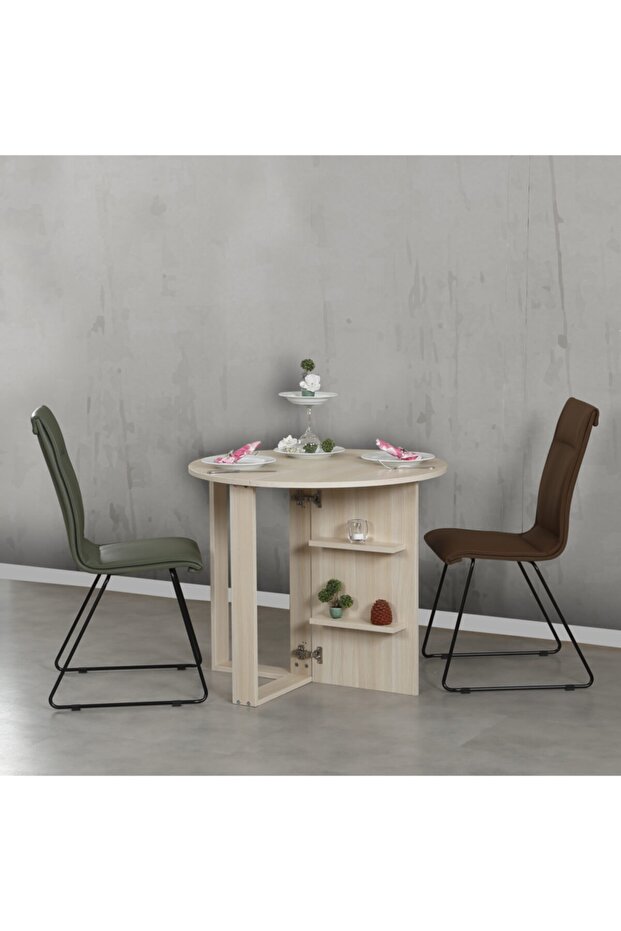 Middle Açılır Masa Meşe - 4