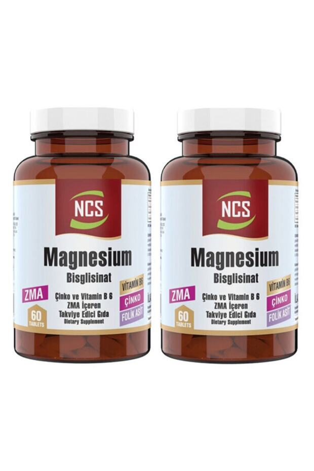 Zma 60 Tablet Zinc Folic Acid Vitamin B 6 Magnesium Bisglycinate 2 Pieces