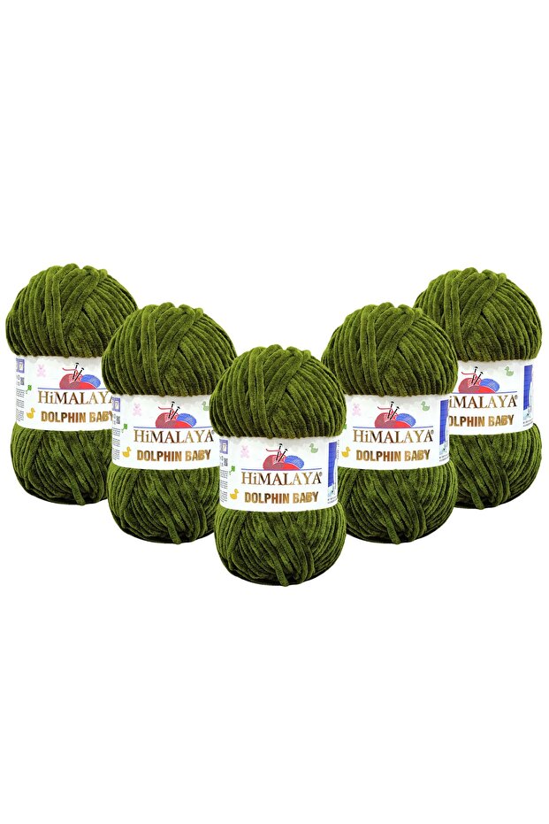 Dolphin Baby Velvet Thread 5 Pack - 80361 Khaki - 100 Gr120 Mt