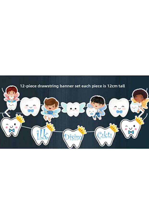 My Son's Tooth Came Out Speech Bubble Set 32 Pieces My First Tooth Came Out Tooth Wheat - 7