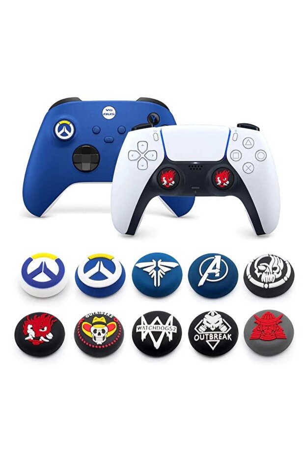 Ps3-Ps4-Ps5-Xbox One-Xbox 360-SERIES Uyumlu  S/x Joystick Kol Analog Koruyucu 2 Adet - 2