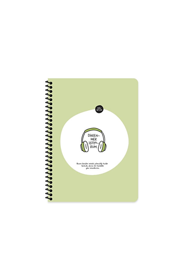 16.5*22.5 80 Pages Notebook with Stickers - I Want to Rest