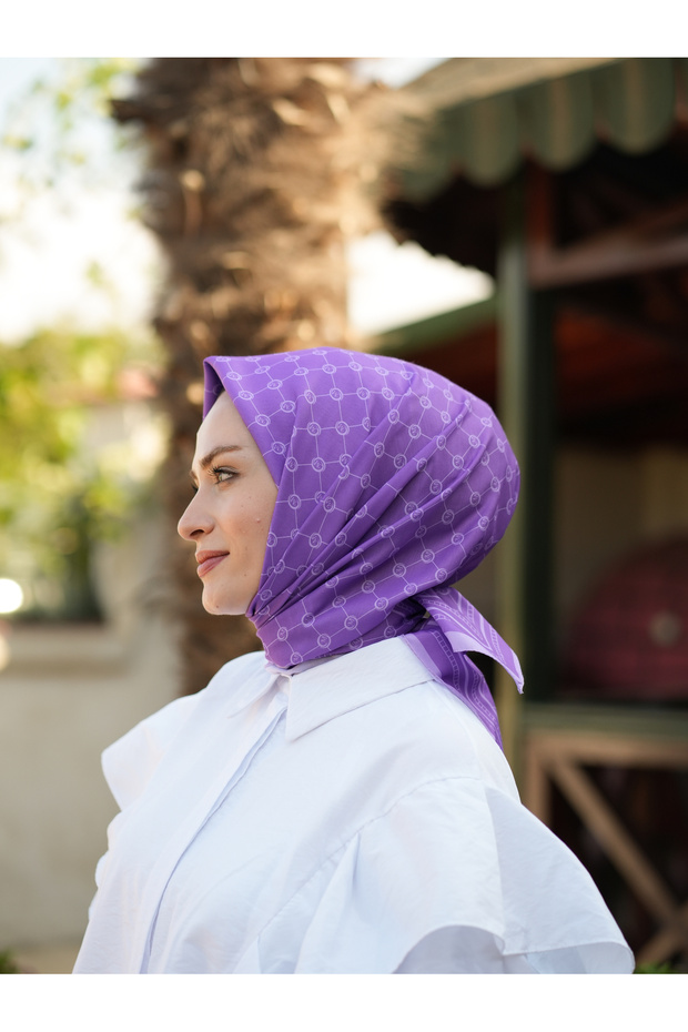 MONOGRAM DESEN SOFT EŞARP - 3