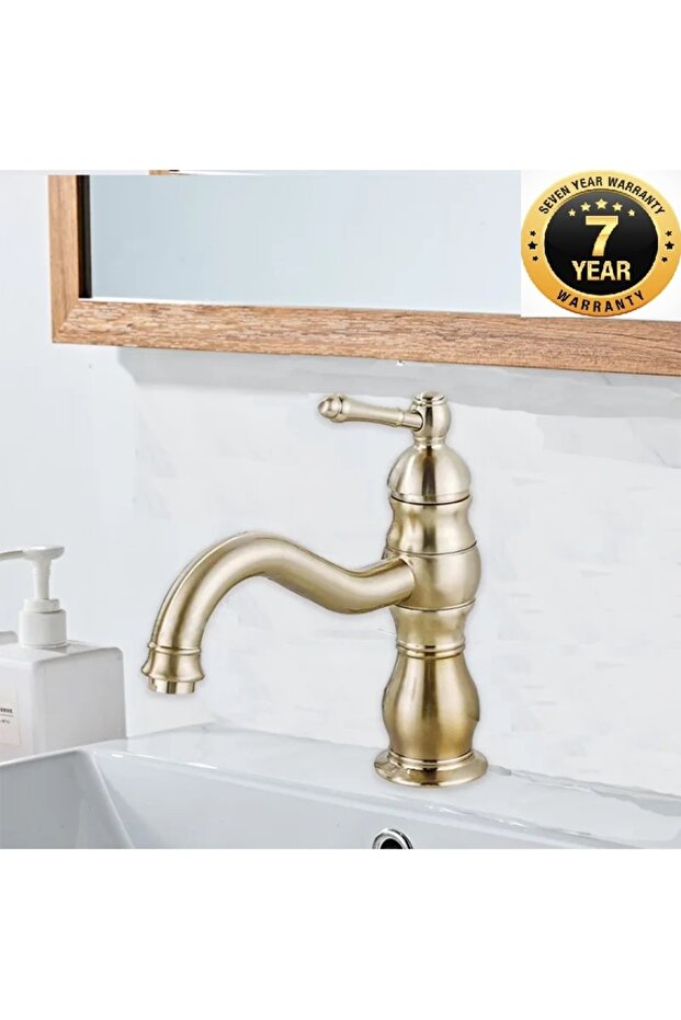 Bathroom Sink Faucet Matte Gold Color New Model Imported with 7 Years Warranty