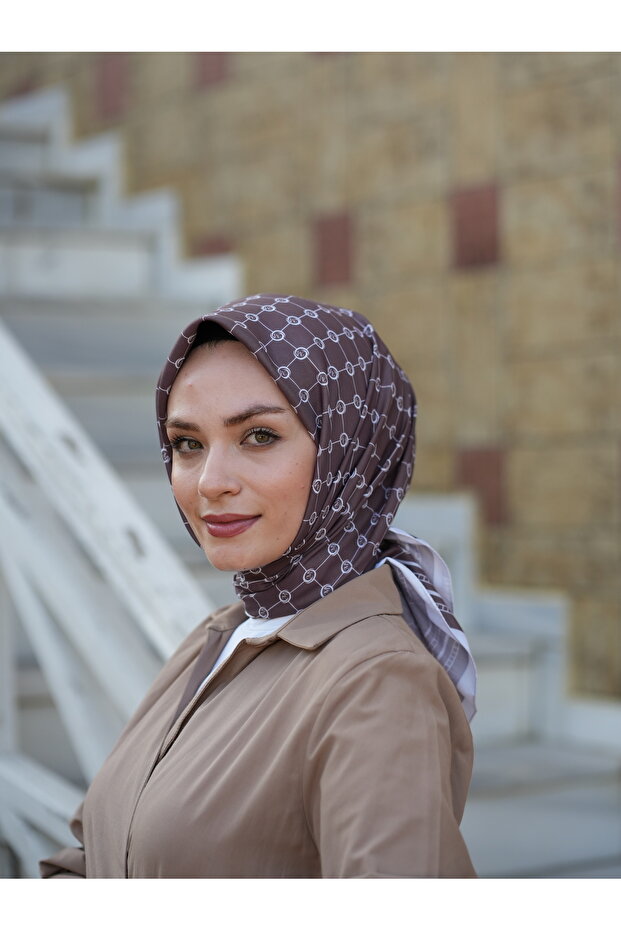 MONOGRAM DESEN SOFT EŞARP - 4