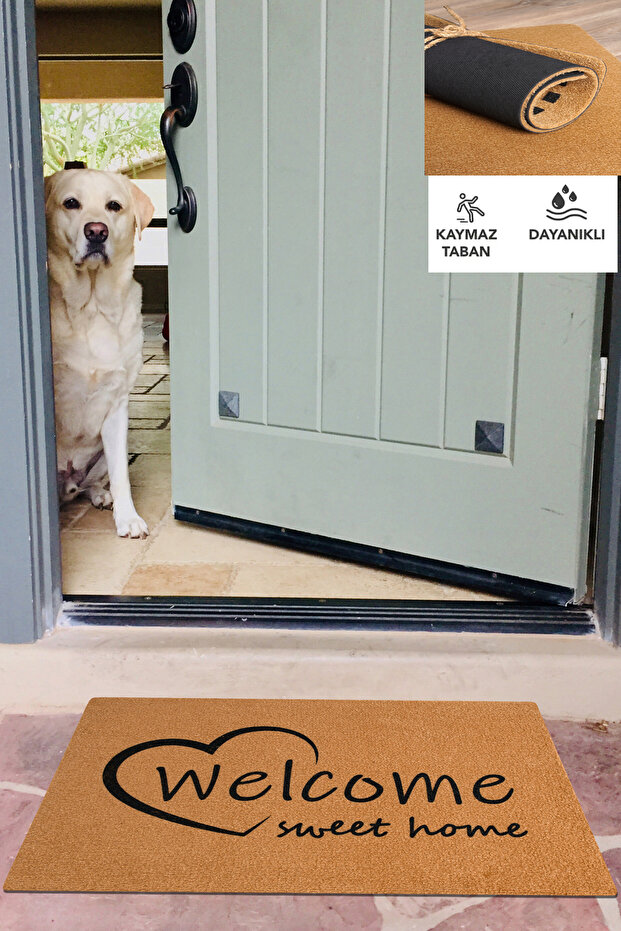 Welcome, Sweet Home, Door Mat, Decorative Durable Long Lasting Door Front Mat