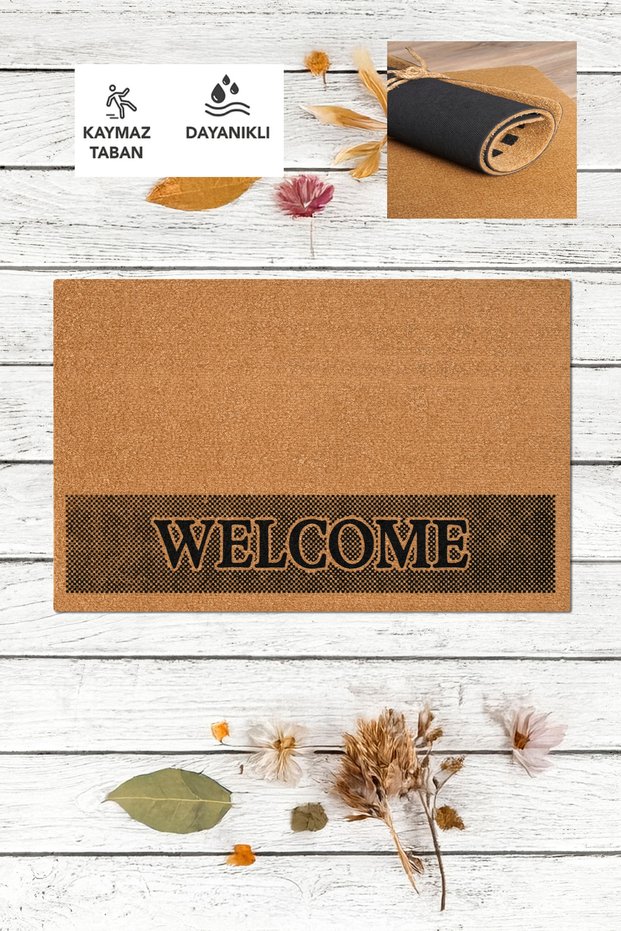 Welcome, Written Doormat, Door Front Mat, Household Goods Dowry Goods Doormat, Long-Lasting Door Front Mat