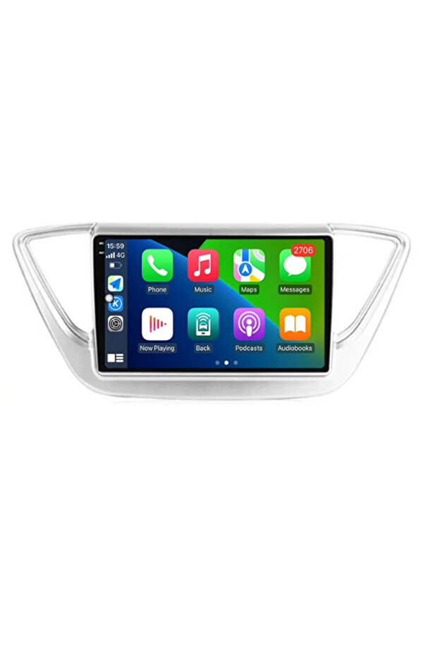 شاشة هيونداي اكسنت 2018 -2021 ( Ram 2 - Rom 32 ) تدعم Carplay & Android Auto /دقة 1080p