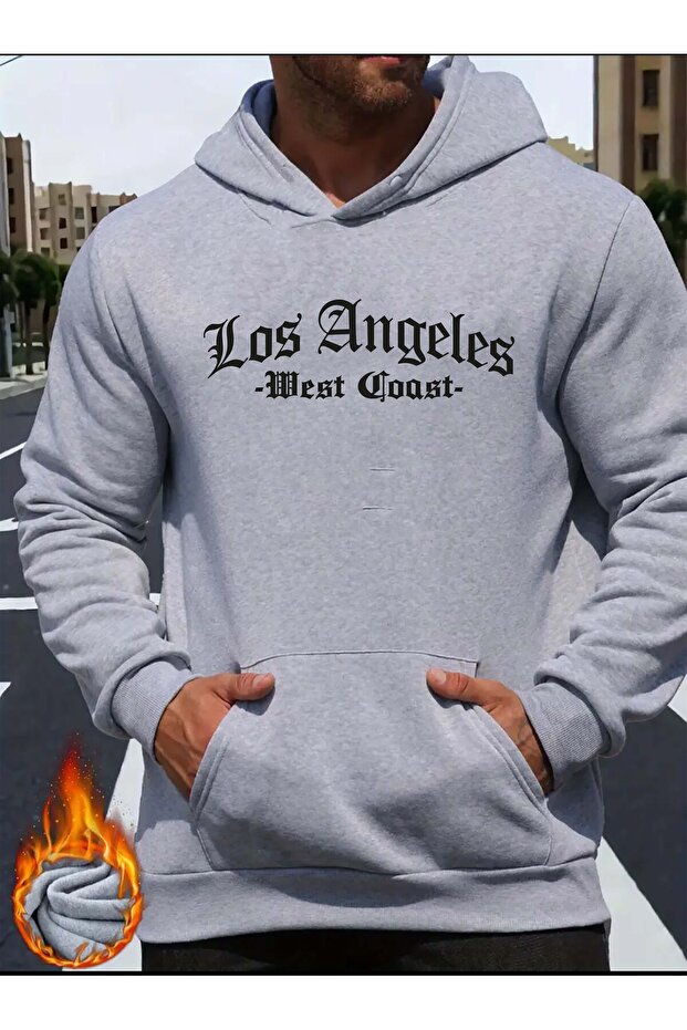 Losangeles Printed Hooded Sweatshirt