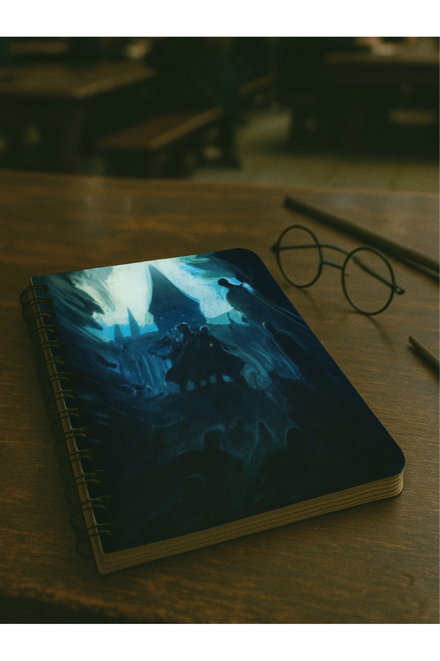 Harry Potter Defter - Bullet Journal | Noktalı | A5 | Çelik Spiral | 90 Sayfa | Kalın Karton Kapak - 1
