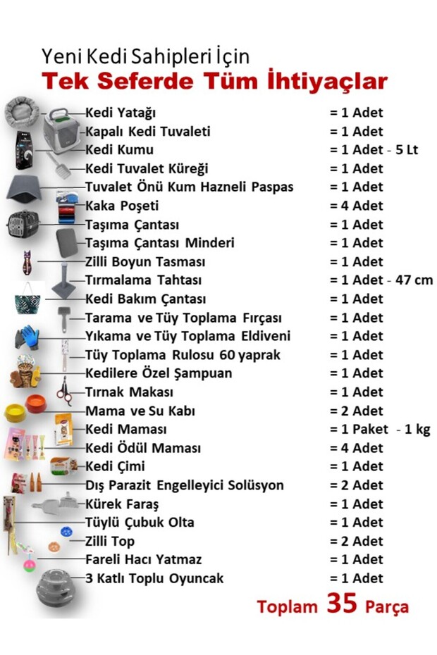 Chitto 35 Parça Kedi Başlangıç Seti - 2