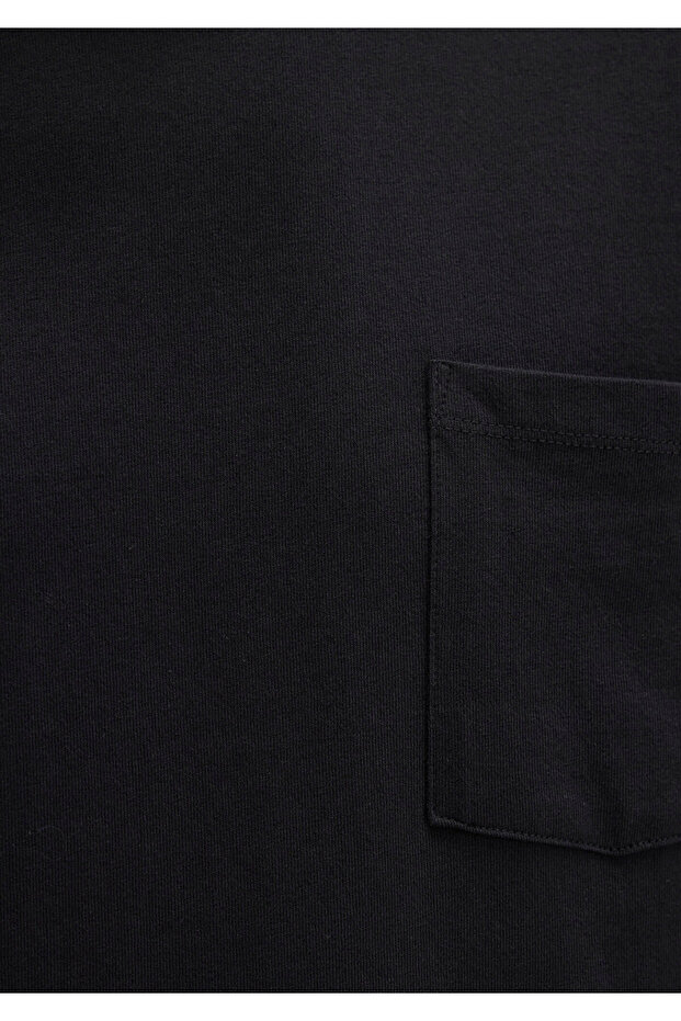 Cepli Siyah Basic Tişört 066248-900 - 6