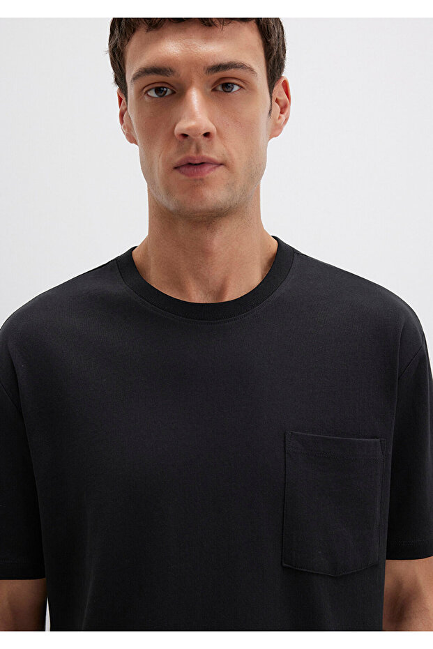 Cepli Siyah Basic Tişört 066248-900 - 5