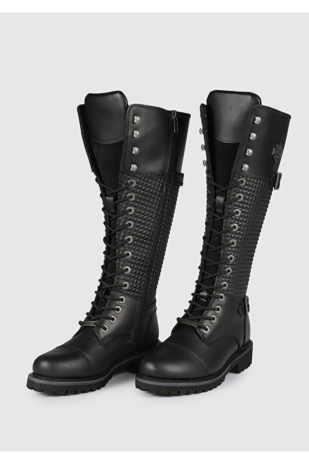 Tiny Siyah Kadın Deri Bot 025Z100533 - 4