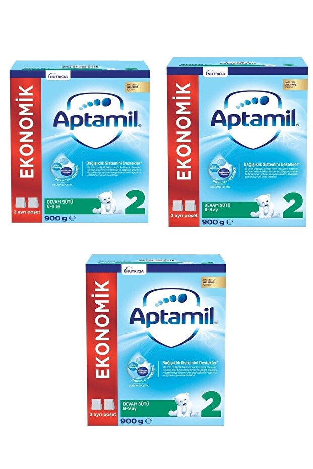 Devam Sütü 2 Numara 6-9 Ay 3'lü Paket 900 Gr