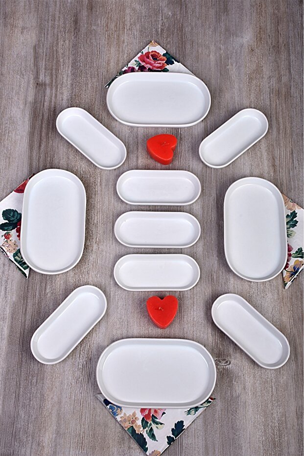 طقم أطباق تقديم إفطار مكوّن من 11 قطعة - Bsdk-Breakfast Set