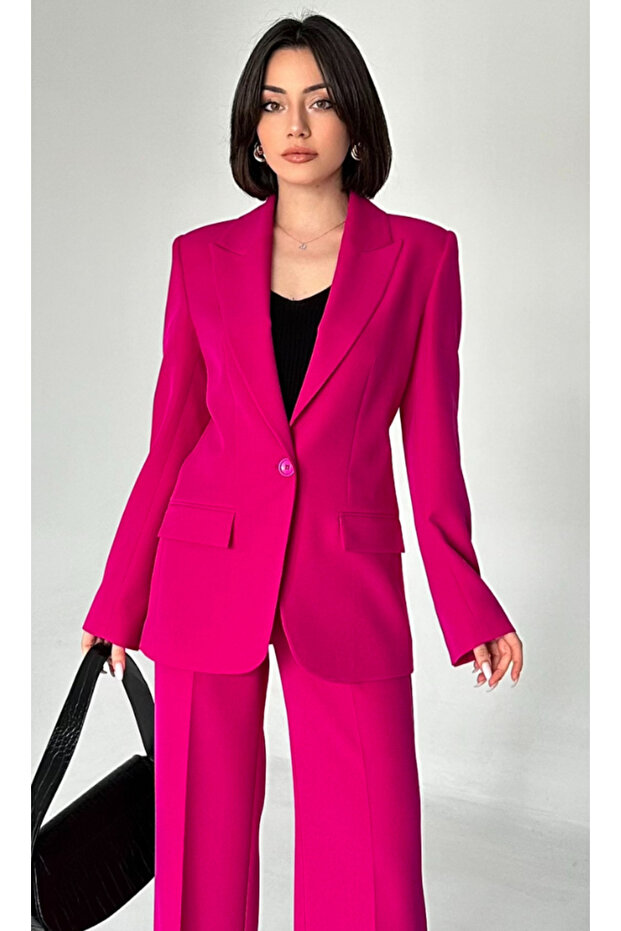 Blazer Suit Single Button Jacket Pants