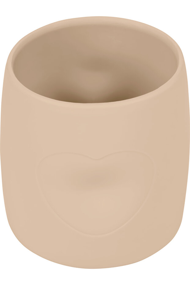 Silikon Mini Bardak Latte Bej - 1
