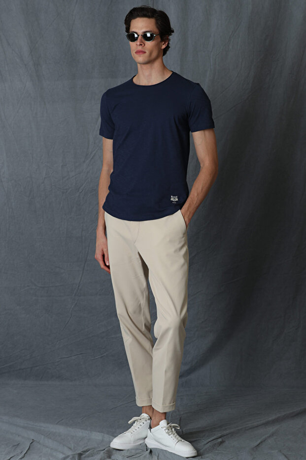 Junya Erkek Basic Tişört Lacivert - 5