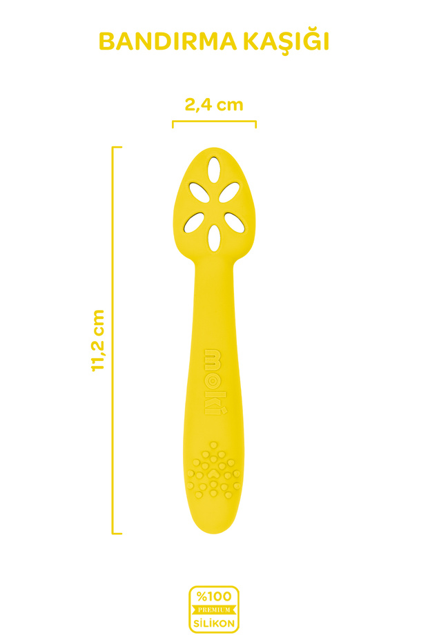Silikon Alıştırma Kaşığı Sunrise Sarı - 2