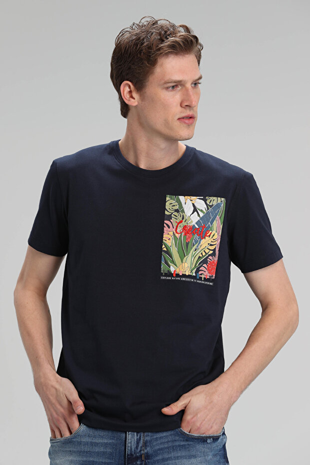 Monato Erkek Basic Tişört Lacivert - 4