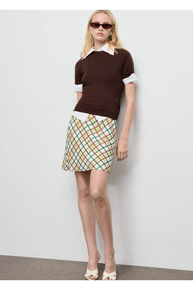 Kareli kısa etek - 2