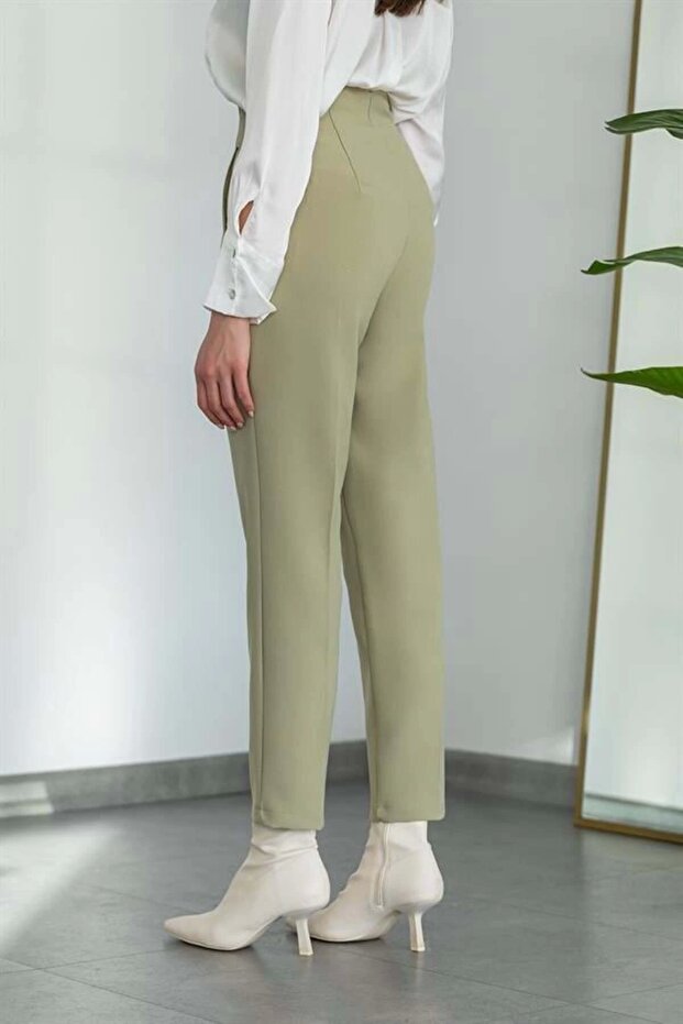 Flatolu Pantolon - Yeşil - 2