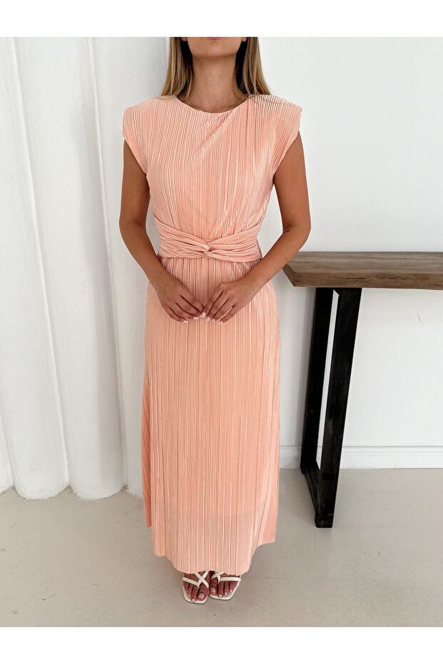 Rochie elegantă plisată pentru damă - 8