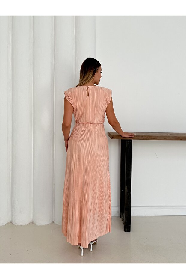 Rochie elegantă plisată pentru damă - 4