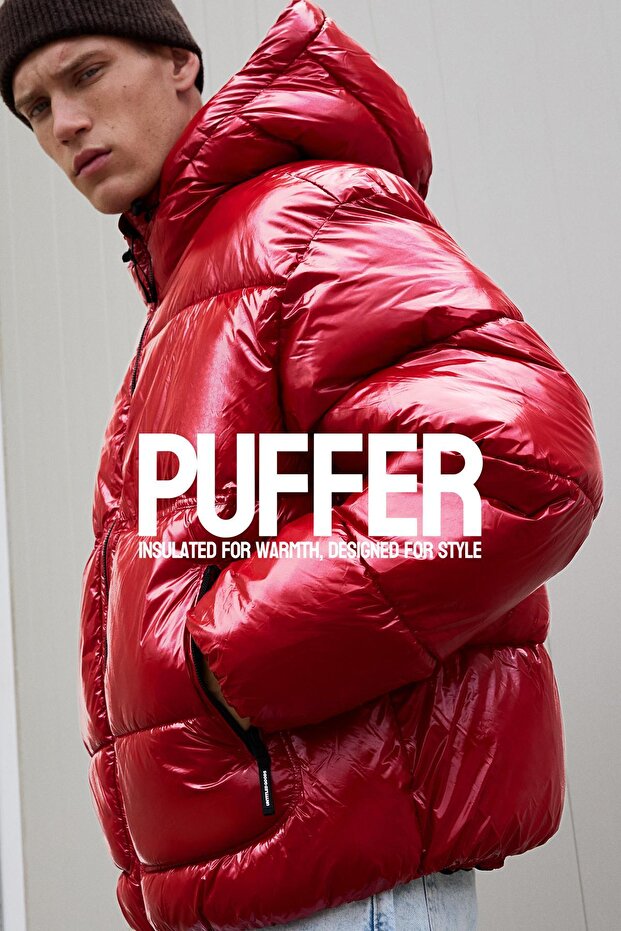 Kapüşonlu şişme ceket - 6