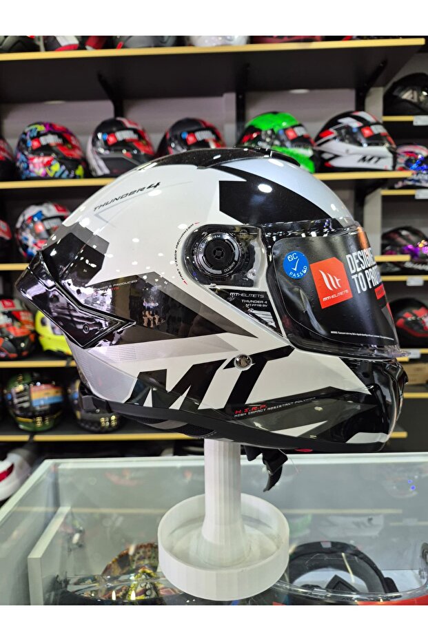 Thunder 4 Sv Exeo C2 Gloss Titanium Full Face Kapalı Kask - 1