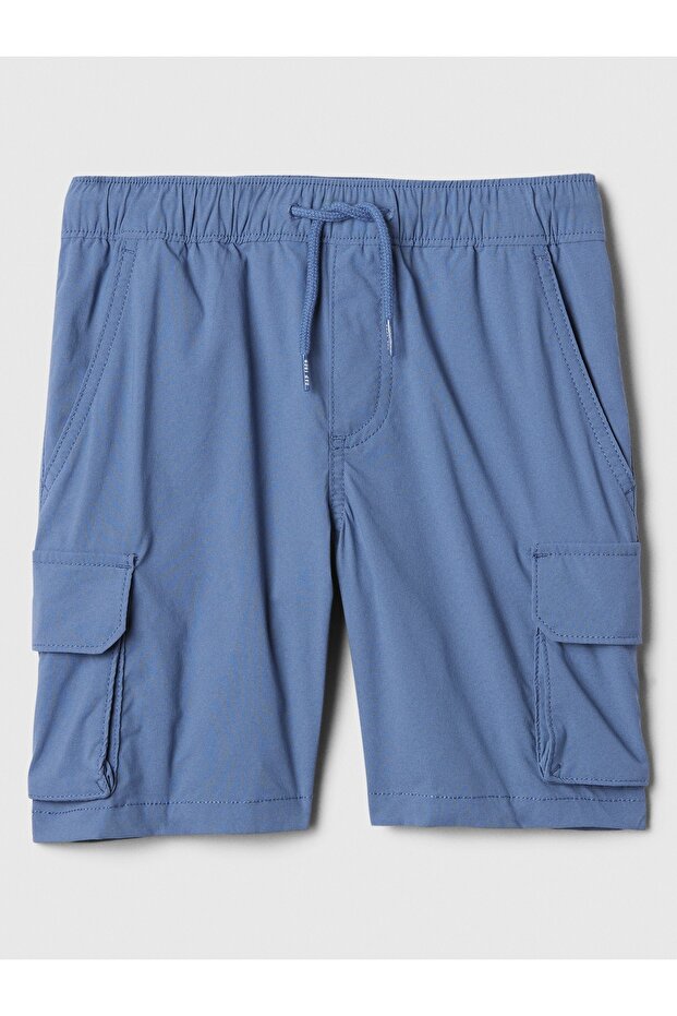 Erkek Çocuk Mavi Hybrid Pull-On Kargo Şort - 1