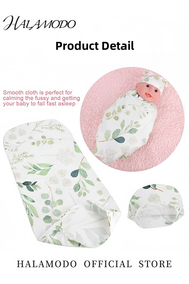 Printed Sleeping Wrap With Cap - 3