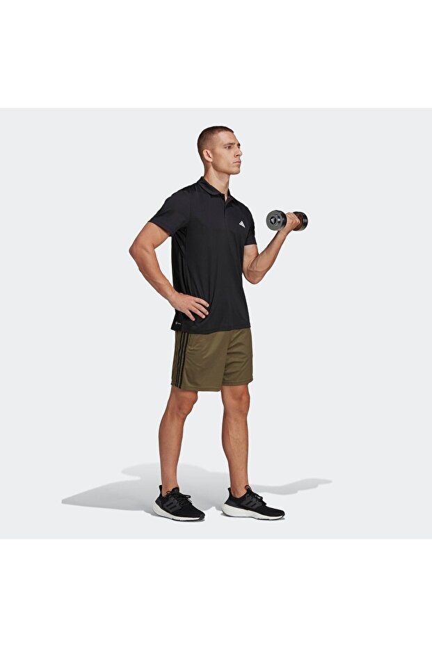 Essentials Erkek Siyah Polo Tişört (IB8103) - 3