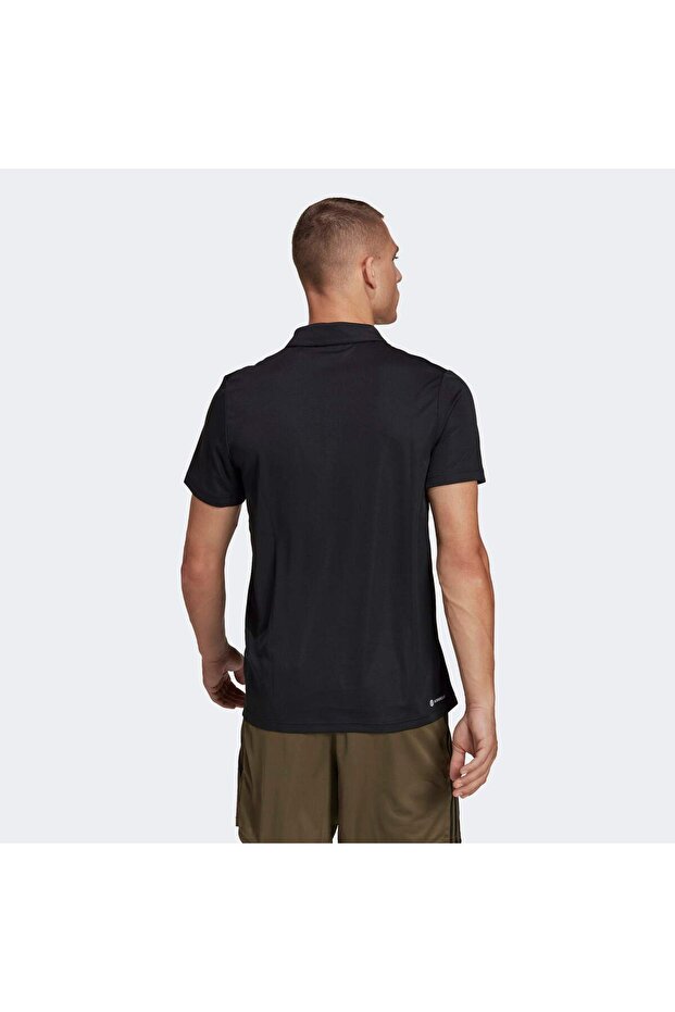 Essentials Erkek Siyah Polo Tişört (IB8103) - 2