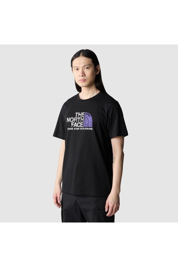 M S/S RUST 2 TEE Μαύρο