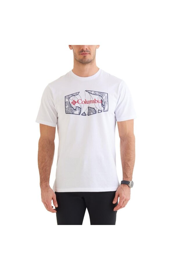 Cs0377 csc m roam hex graphic ss tee white
