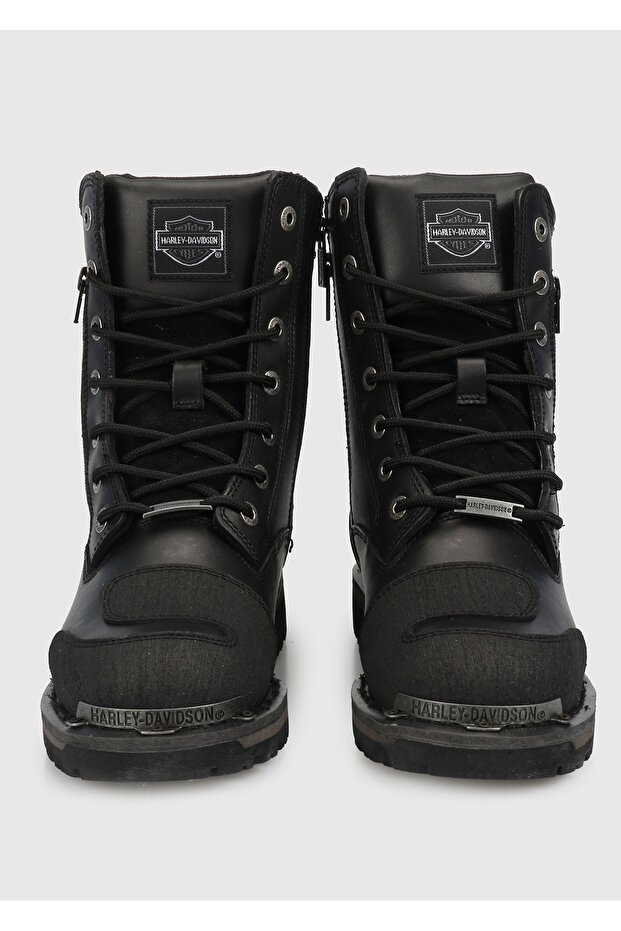 Riddick Siyah Erkek Deri Asker Botu 025M100552-B14 - 3