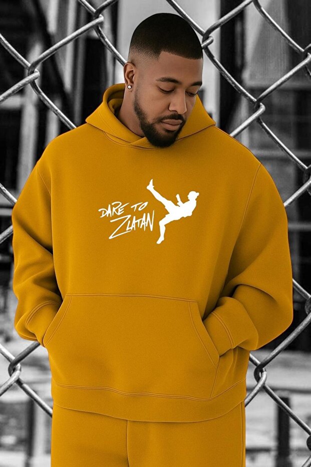 سويت شيرت بوكسور مطبوع بمقاس كبير