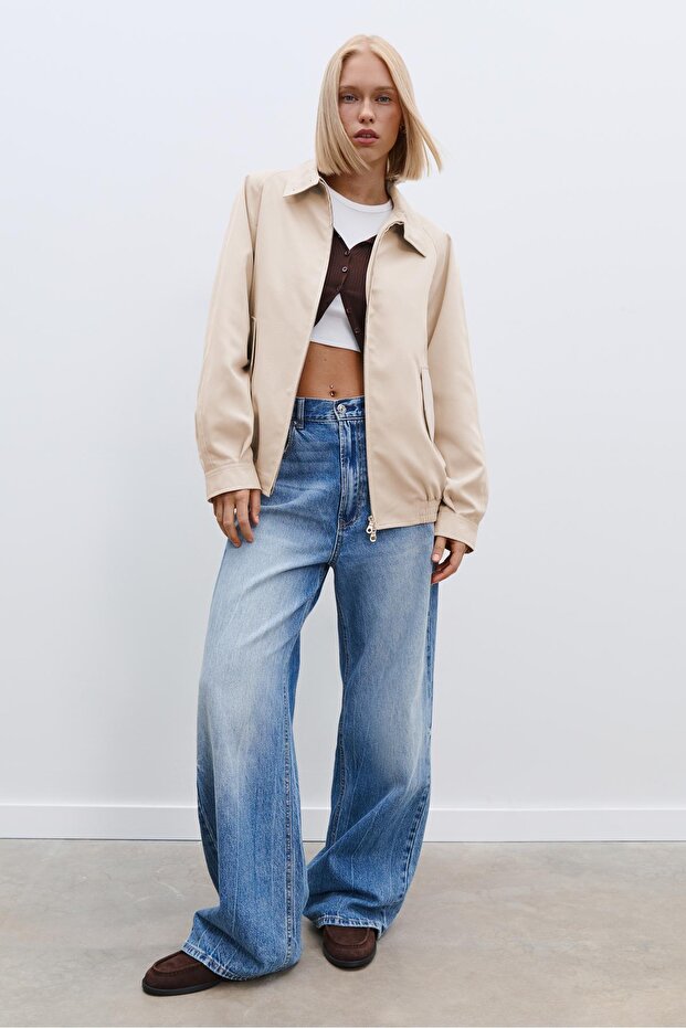 Dökümlü bomber ceket - 2