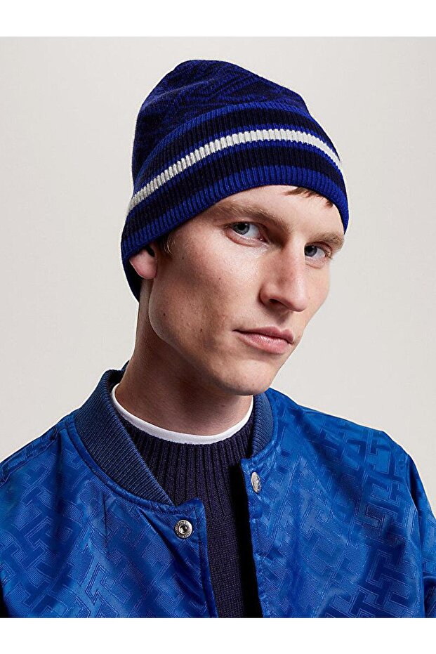 TH MONOGRAM AOP BEANIE - 3